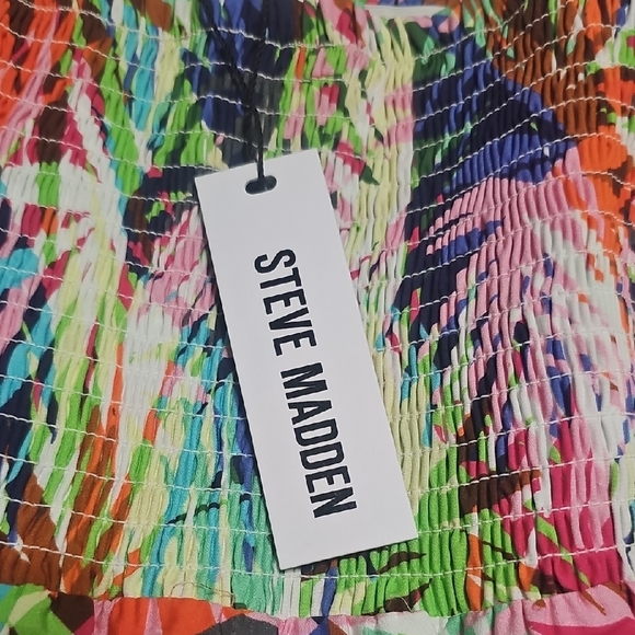 Steve Madden Multicolor Smocked Dress - Picture 2 of 4